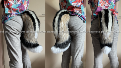 Wolf-Badger-Faux-Fur-Tail